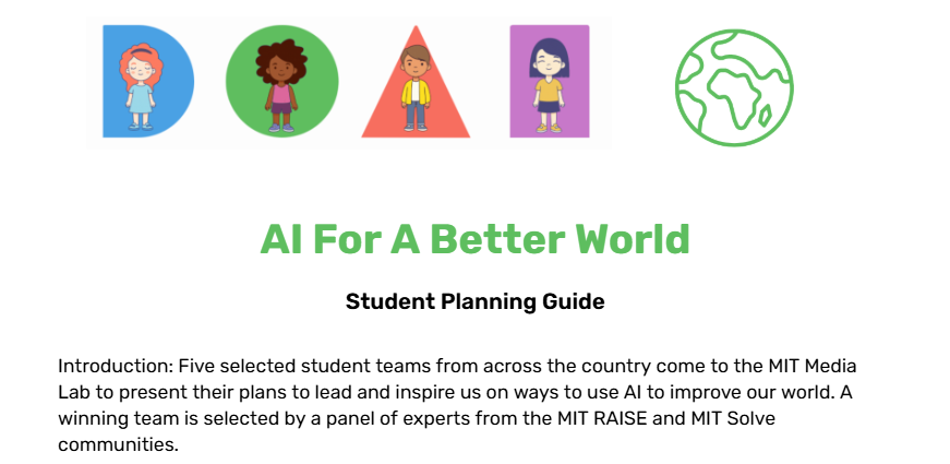 AI For A Better World Student Guide