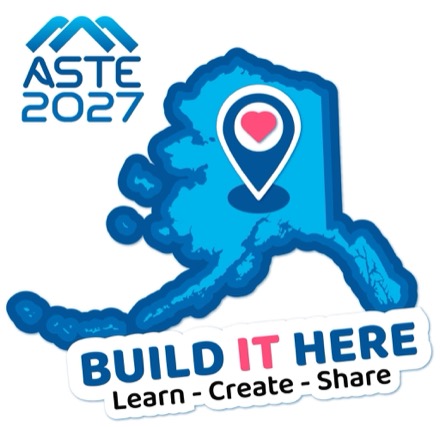 ASTE 2027 conference logo, Build IT Here